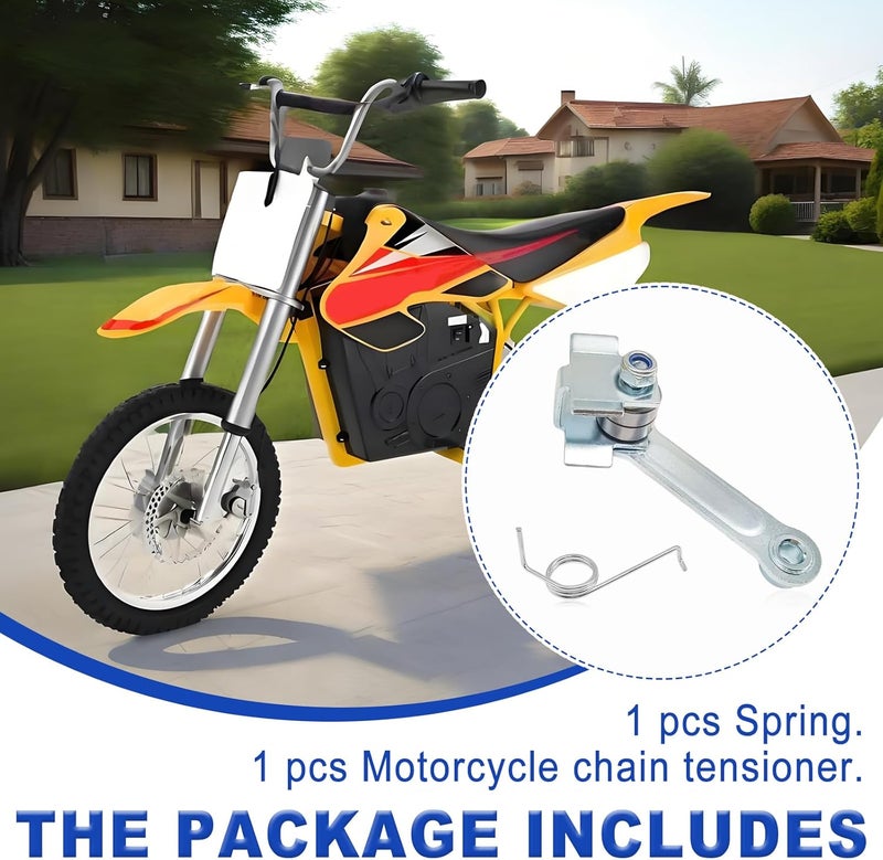 Pleoos Chain Tensioner Adjuster with Spring Nut Kit Compatible with Dirt Rocket RSF650 Electric Mini Dirt Sport Bike & Razor MX500 MX650 SX500 - Image 5